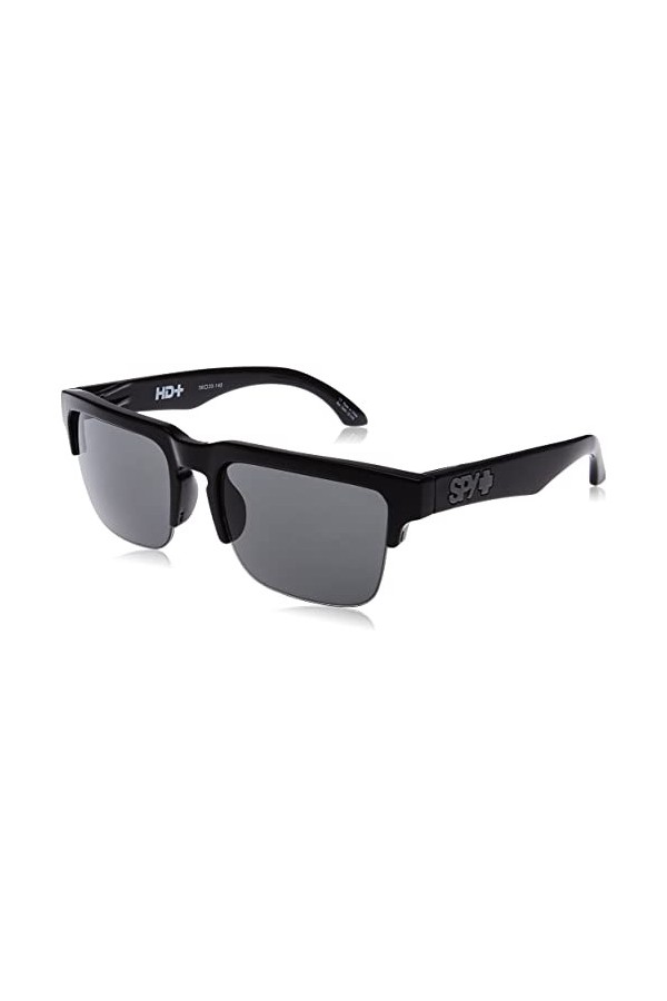 Spy Mixte Helm 50/50 Lunettes de Soleil, Soft Matte Black, Talla Única