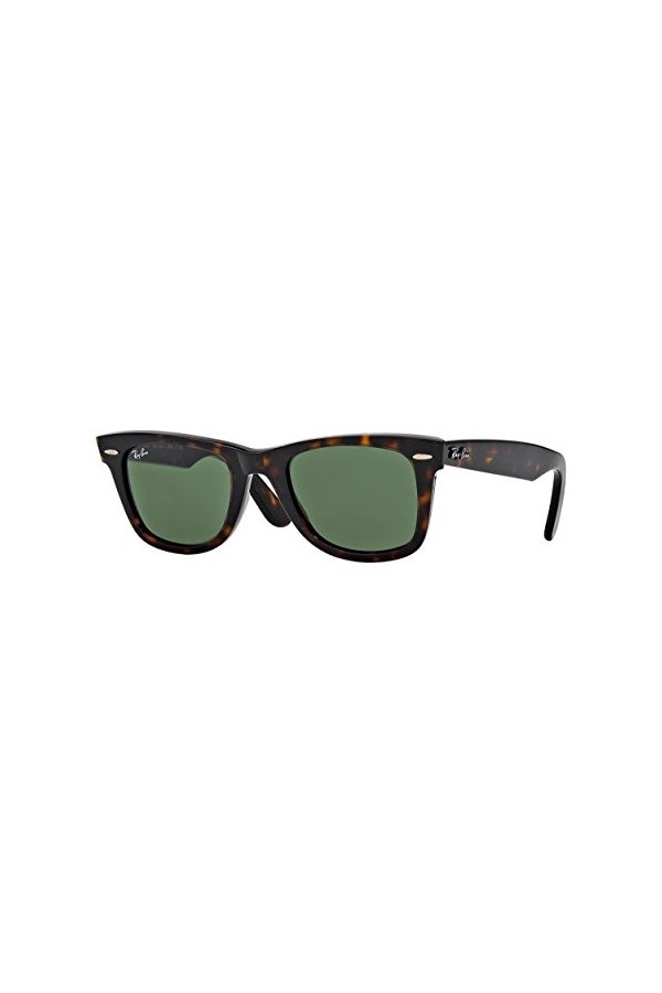 Ray-Ban Original Wayfarer Classic Montures de Lunettes, Marron Tortoise Frame with Green G-15 Lenses , 54.0 Mixte Adulte