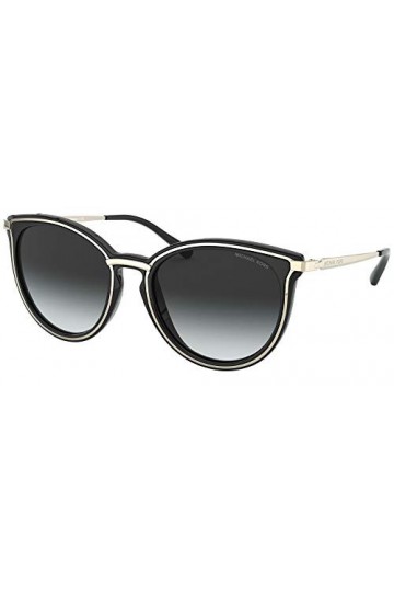 Michael Kors 0MK1077 Lunettes de Soleil, Black/Grey Shaded, 54 Femme