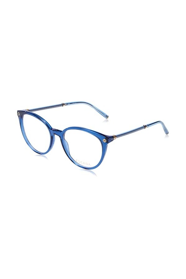 Escada Vesd59 Lunettes de Soleil, Noir Brillant, 53 Femme