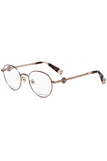 Kate Spade CAIA/f Sunglasses, Red Gold, 49 Unisex