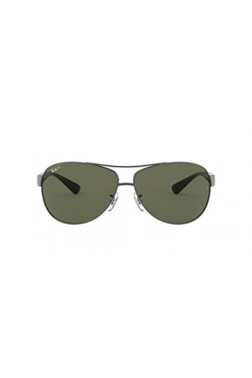 Ray-Ban 0RB3386 004/9A 63 Montures de Lunettes, Gris Gunmetal/Green Polarized , Homme