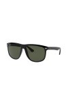 Ray Ban Mens Rb4147 Black Frame/Green Polarized Lens Plastic Sunglasses, 56mm