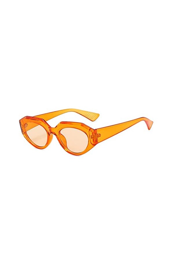 DieffematicTYJ Lunette De Soleil Mode Femelle Retro Cat Oeil Nouveau Couleur Petite Cadre Lunettes Lunettes de Soleil for Fem