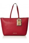 Calvin Klein Ck Must Psp20 Med Shopper, Cabas femme, Rouge Tibetan Red , 11x27x39 cm W x H L 