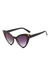 DieffematicTYJ Lunette De Soleil Big Cadre Trendy Black Cat Eye Women Sunglasses Color : C6 