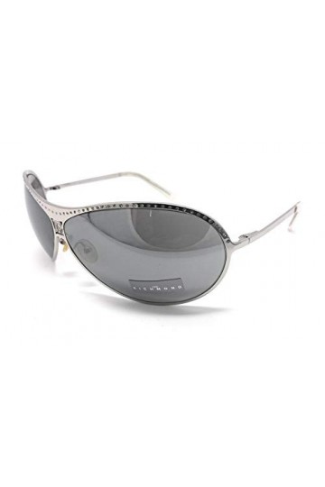 John Richmond LUNETTES DE SOLEIL FEMME JR 576 03 STRASS NOUVEAU AVEC DÉFAUT, argent, 76