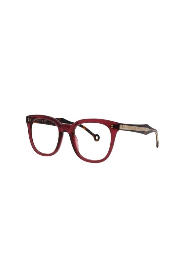 Hally & Son Hs879v 50 20 145 Burgun-trtois Lunettes de Soleil, Burgundy-Tortue, Femme