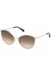 Tom Ford FT0654 28F Shiny Rose Gold Zeila Cats Eyes Sunglasses Lens Category 2 Size 60mm