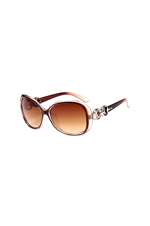 DieffematicTYJ Lunette De Soleil Vintage Jade Crystal Texture Femme Sunglasses Fashion Big Cadre Lunettes de Soleil dégradé 