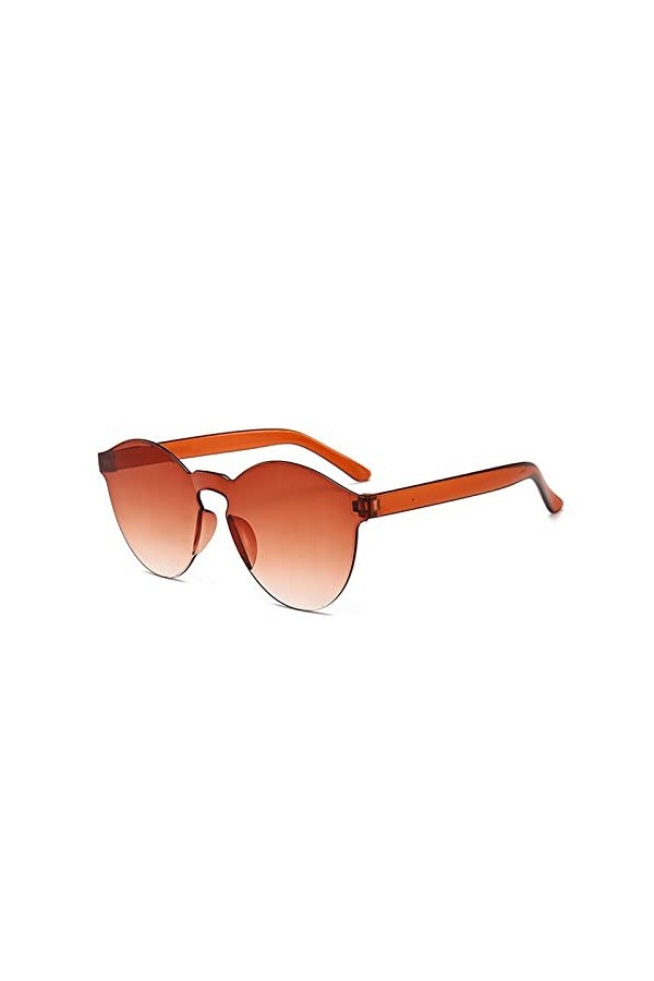 DieffematicTYJ Lunette De Soleil Lunettes de Soleil sans Cadre dune pièce Femmes Grossistes Mode Couleur Verres Sun Verres C
