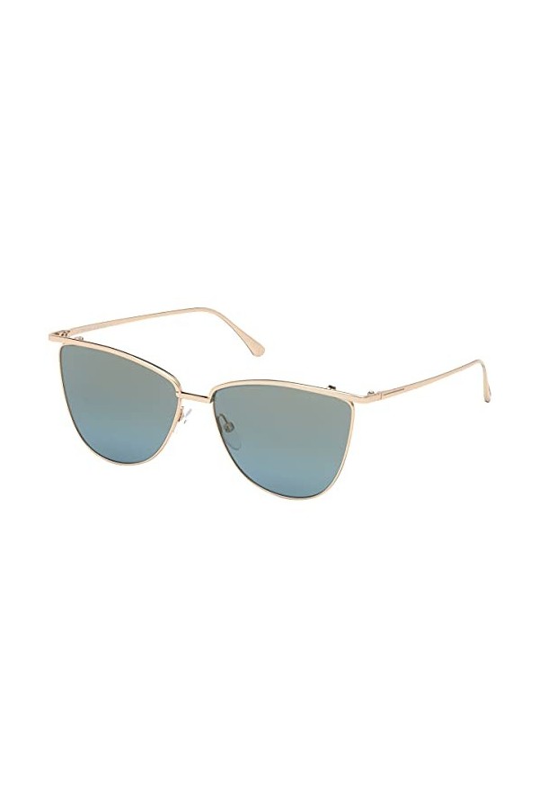 Tom Ford mixte adulte Lunettes de Soleil Veronica FT0684, 28W, 58