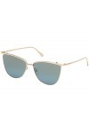 Tom Ford mixte adulte Lunettes de Soleil Veronica FT0684, 28W, 58