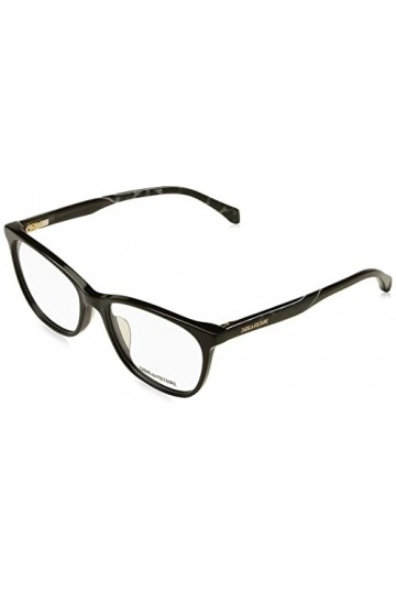 Zadig & Voltaire Vzv299 Lunettes de Soleil, Noir Brillant, 52 Femme