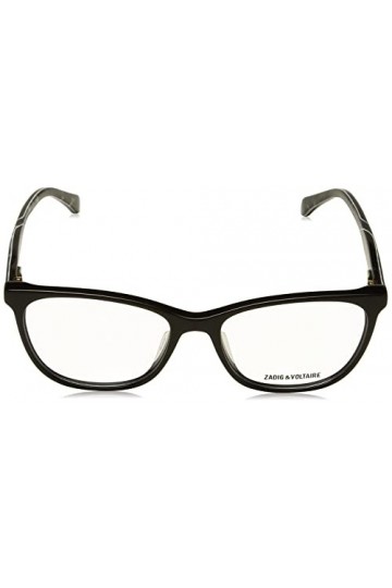 Zadig & Voltaire Vzv299 Lunettes de Soleil, Noir Brillant, 52 Femme