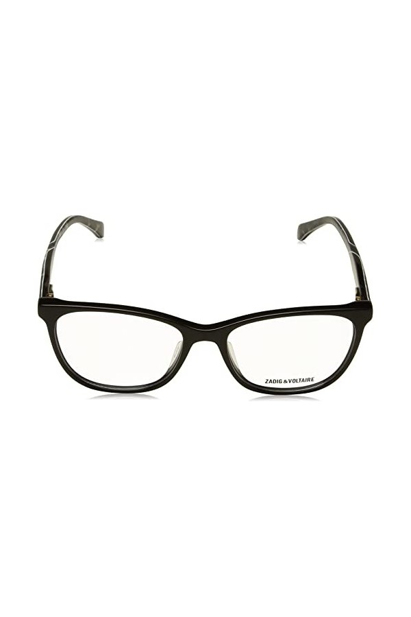 Zadig & Voltaire Vzv299 Lunettes de Soleil, Noir Brillant, 52 Femme