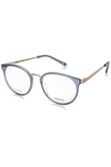 MODO & ECO 4527 Lunettes de Soleil, Bleu/doré, 50 Femme