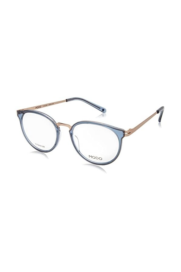 MODO & ECO 4527 Lunettes de Soleil, Bleu/doré, 50 Femme