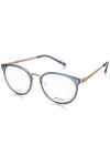 MODO & ECO 4527 Lunettes de Soleil, Bleu/doré, 50 Femme