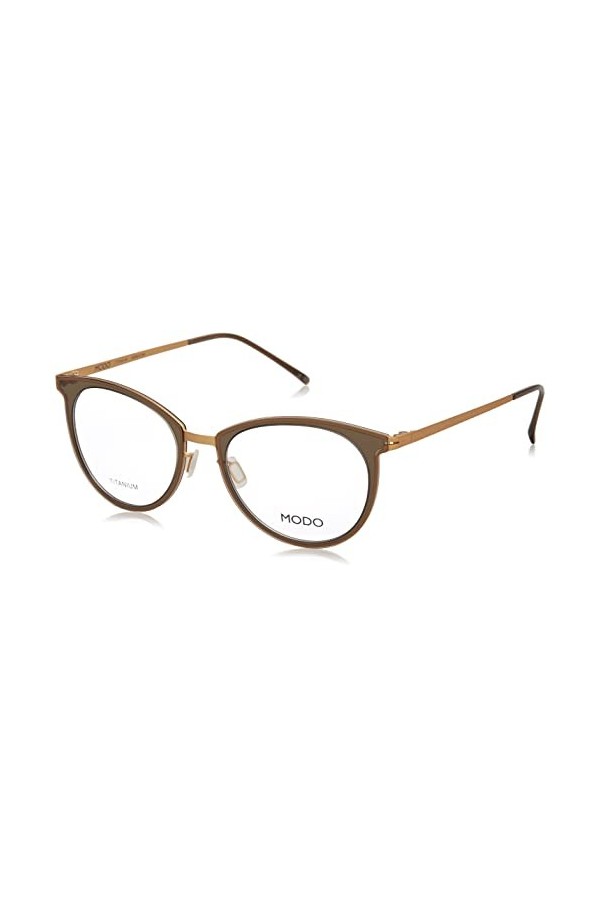 MODO & ECO 4089 Lunettes de Soleil, Smoke Gold, 48 Femme
