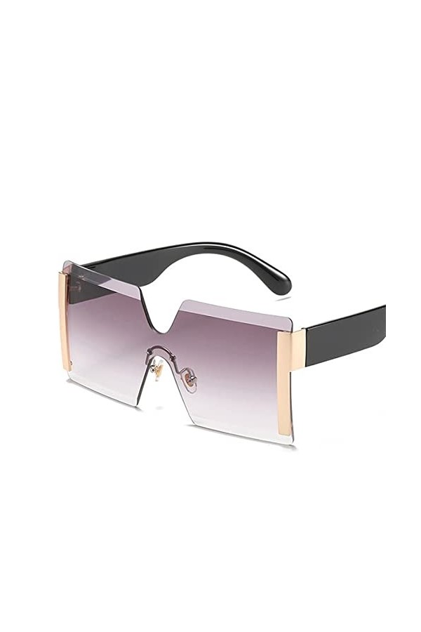 DieffematicTYJ Lunette De Soleil Lunettes de Soleil carrées Femmes Mode de Luxe Rose Rouge Clair Petit lentille personnalité 
