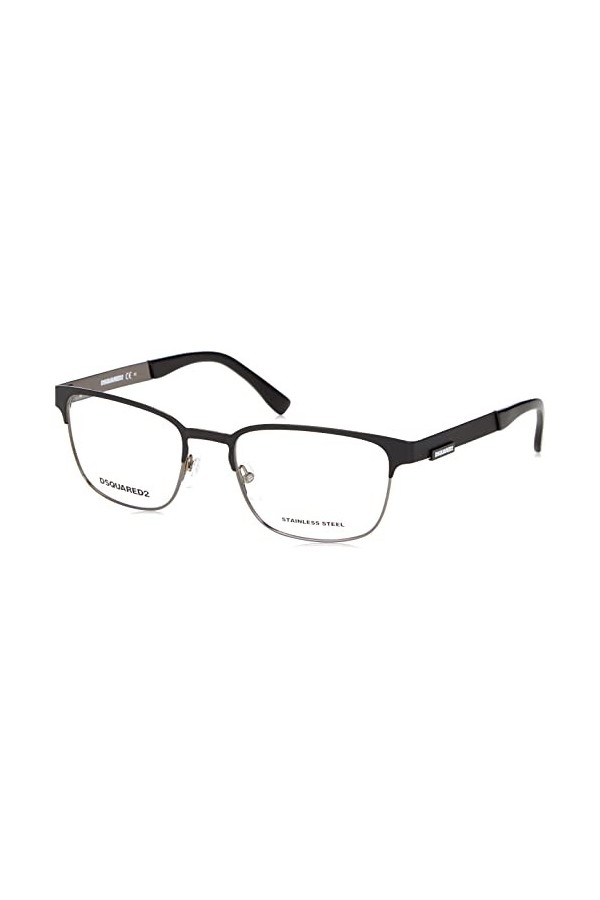 Dsquared D2 0005 Sunglasses, RZZ/19 MTBLCK DKRUT, 54 Unisex