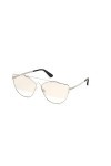 Tom Ford mixte adulte Lunettes de Soleil Jacquelyn-02 FT0563, 16C, 64