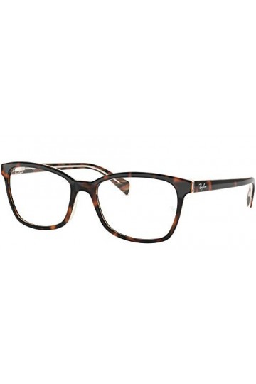 Ray-Ban 0RX5362 Lunettes de Soleil, Noir Top Black/Dark Brown/Yellow , 52.0 Femme
