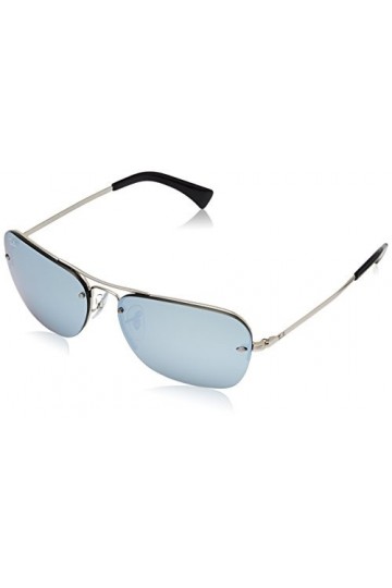 Ray-ban - Mod. 3541 - Lunettes De Soleil Homme, silver silver /Silver mirror, taille 61