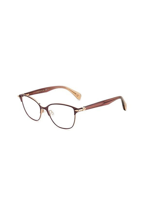 rag & bone Rnb3049 Lunettes de Soleil, Bordeaux, 52 Femme