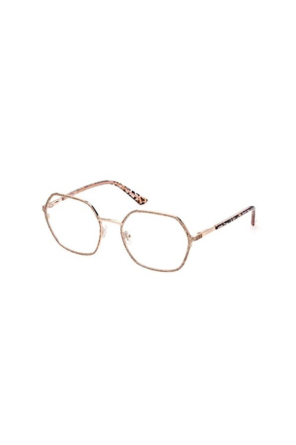 Guess GU2912 Lunettes de Soleil, Shiny Rose Gold, 53 Femme