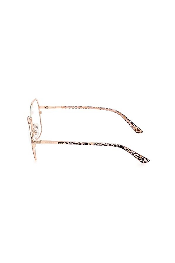 Guess GU2912 Lunettes de Soleil, Shiny Rose Gold, 53 Femme