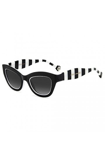 Carolina Herrera Her 0086/s Sunglasses, 80S/9O Black White, 51 Unisex