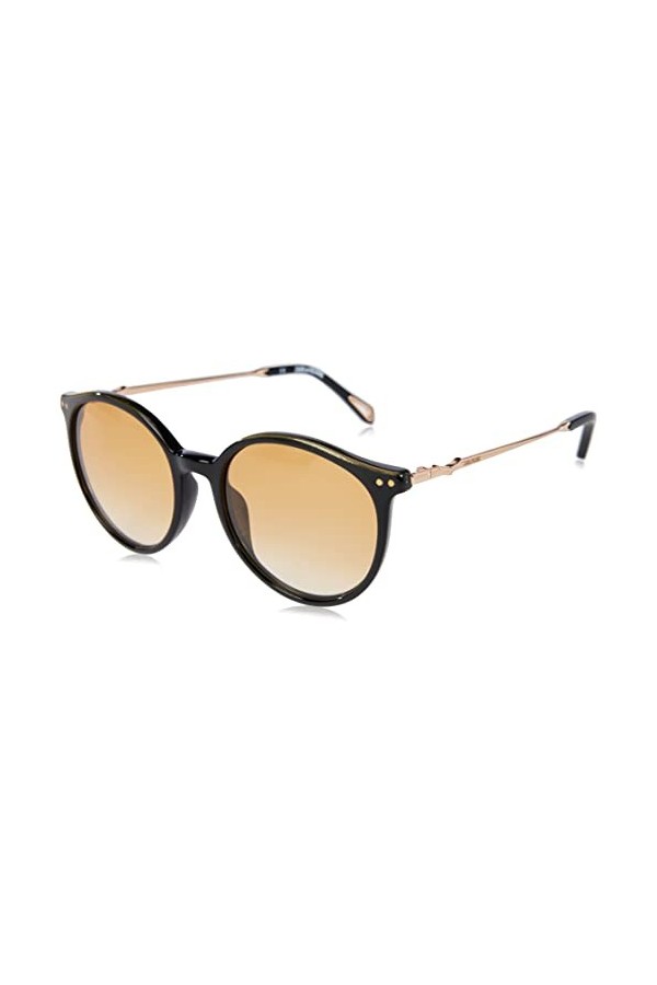 Zadig & Voltaire Szv322 Lunettes de Soleil, Noir Brillant, 52 Femme