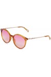 Zadig & Voltaire Szv322 Lunettes de Soleil, Noir Brillant, 52 Femme