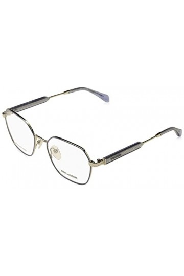 Zadig & Voltaire Vzv341 Lunettes de Soleil, Shiny Palladium W/Blue Parts, 52 Femme