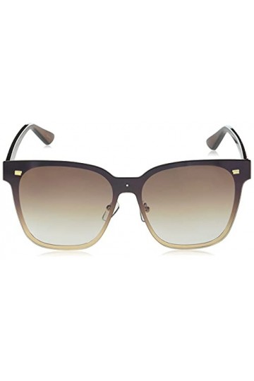 MARTHA STEWART Ms140 Lunettes de soleil carrées pour femme avec protection UV 148 mm, Marron délavé