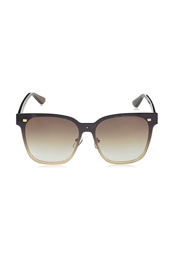 MARTHA STEWART Ms140 Lunettes de soleil carrées pour femme avec protection UV 148 mm, Marron délavé