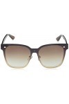 MARTHA STEWART Ms140 Lunettes de soleil carrées pour femme avec protection UV 148 mm, Marron délavé