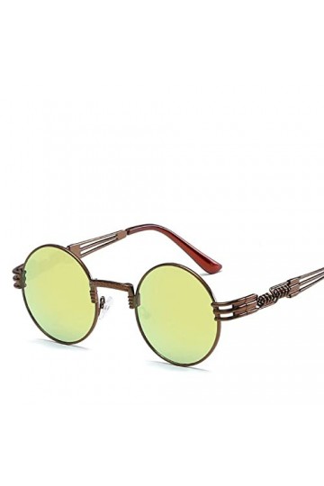 DieffematicTYJ Lunette De Soleil Lunettes de Soleil for Les Yeux Chat Femmes Vintage métal Lunettes réfléchissantes for Femme