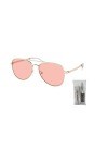 San Diego MK1045 11085 Lunettes de soleil pilotes pour femme Transparent/rose clair 60 mm + ensemble avec kit de lunettes iWe