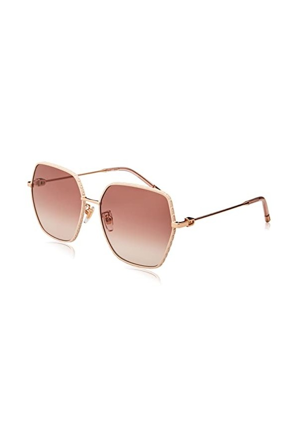Furla Sfu628 Lunettes de Soleil, Cuivre doré Brillant avec pièces colorées, 59 Femme