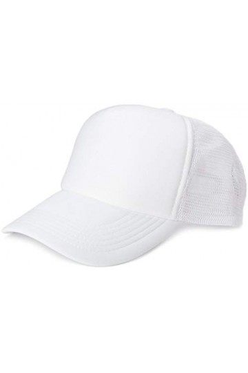 styleBREAKER Casquette 5 Panneaux en résille, Casquette de Baseball, réglable, Unisexe 04023007, Couleur:Blanc