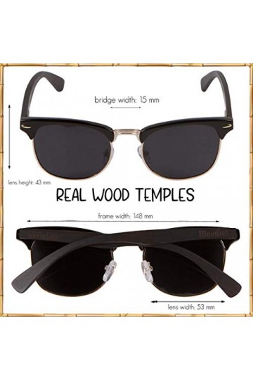 Woodies mixte adulte Lunettes Wayfarer