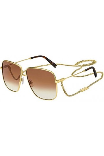 Givenchy Lunettes de Soleil GV 7183/S Gold/Brown Shaded 63/12/145 femme