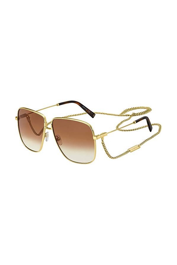 Givenchy Lunettes de Soleil GV 7183/S Gold/Brown Shaded 63/12/145 femme
