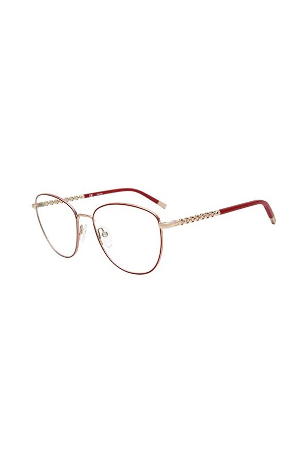 Escada Vesc61 Lunettes de Soleil, Rouge Brillant et doré Shiny Red Gold W/Coloured Parts , 54 Femme
