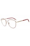 Escada Vesc61 Lunettes de Soleil, Rouge Brillant et doré Shiny Red Gold W/Coloured Parts , 54 Femme