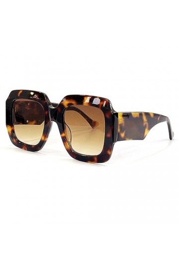 HPIRME Lunettes de soleil carrées surdimensionnées Lunettes de soleil dété dégradées Nuances de plage de sable Uv400, lunett