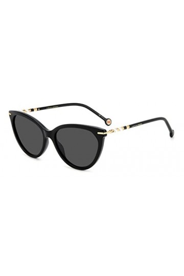 Carolina Herrera Her 0093/s Sunglasses, 807/IR Black, 57 Unisex